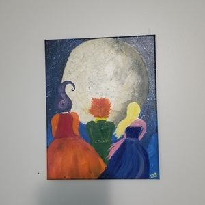 Hocus pocus hand painted on canvas